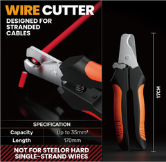 Crimpadora solar 14–10 AWG para conectores de cables de paneles solares
