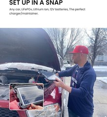 12V Battery Charger Solar Powered Panel for Car Dump Trailer Boat Marine 7.5W