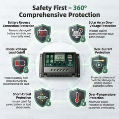 Grennova 2200W Solar System 50W Panel 12V To 110V/220V Inverter 60A Controller