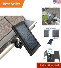 Adjustable Gutter Mount for Ring Solar Panel – 360-Degree Flexible Positioning