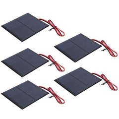 5Pcs Mini Solar Panel Board Module + 30CM Red And Black Wire DC5.5V 160mA