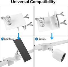 2-Pack Gutter Mount for Arlo Essential & Pro Solar Panels – Easy Install