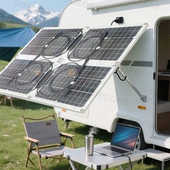 【Free 100A Controller】3000W 3 x 40W Solar Panel Set for RV/Outdoor PowerQS