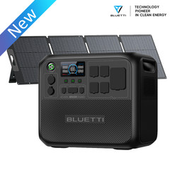 BLUETTI AC200L 2048Wh 2400W Power Station for Backup/Travel +200W Solar Panel