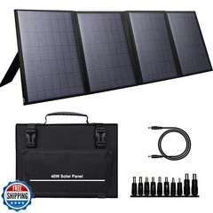 Portable Solar Panel 40W, Foldable Solar Charger for Outdoor Solar Generator