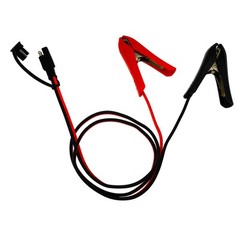 [Updated Version] 3.2FT Battery Clip-On Crocodile Clamps to SAE Connector 14AWG