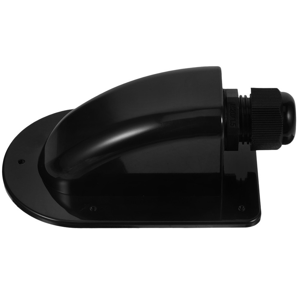 Single Hole Solar Cable Entry Box Black Plastic Junction Box for Outdoor Use