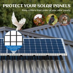 8inch x 100ft Solar Panel Bird Guard, Critter Guard for Solar Panels with 100…