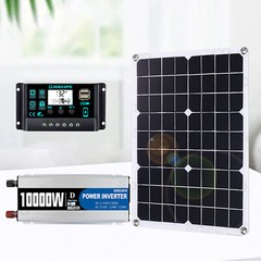 10000W Solar System DC12V to 220V Off-Grid Inverter System 100A Controller 500W