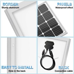 200W 12V Solar Panel High Efficiency Mono 12V PV Module for 12V Off Grid System