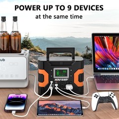Compact 300W Power Station with Pure Sine Wave Output – Travel Friendly Design