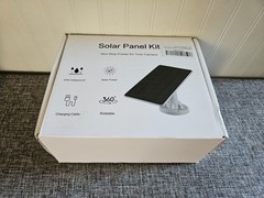 Solar Panel for Security Camera, 5W USB Solar Panel for Micro and USB-C 2 Pack