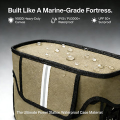 Durable Waterproof Case for EF ECOFLOW DELTA 2 MAX – Heavy-Duty Marine Canvas