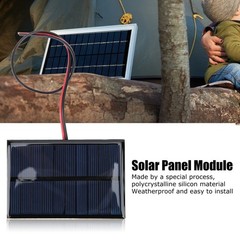 5pcs DC5V 150mA 5pcs Solar Panel Module With 30cm/11.8in Wire Charging