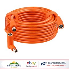 Orange 25FT Solar Extension Cable with Low Resistance Copper Core for Efficiency