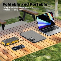 99.9Wh Power Station 30W Foldable Solar Panel Laptop