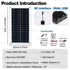 6000W Solar System DC12V to 110V/220V Inverter System100A Controller 500W Panel