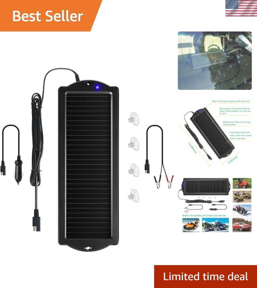 High-Efficiency Solar Battery Charger 12V with Blocking Diode – Easy to Use