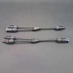 5 Pairs Solar Panel 1 to 2Y Branch Cable Connectors Adapter Extension Connectors