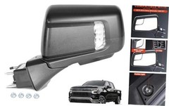 Left Side Mirror for 2019-2025 Chevy Silverado 1500 RST 15 L – 15 Pins & PTM
