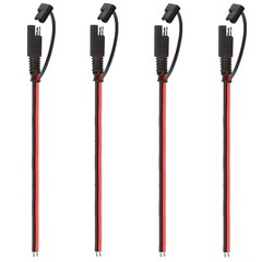4 Pcs 12v Sae To Sae Quick Disconnect Extension Cable With Dc Connection Cord Pl