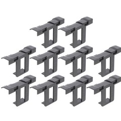 10Pcs Solar Panel Clamp Drainage Clips Black Durable ABS Water Clips