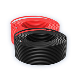 50ft Black + 50ft Red 10AWG Solar Panel Extension Cable Flexible Wire Connectors