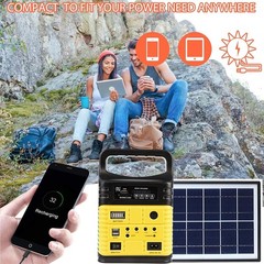 Portable Solar Generator with Panel,10000mAh Power Station for Camping | 1000…