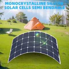 200 300W Watt Flexible Mono Solar Panel 12V Battery Charge Home RV Boat Off Grid