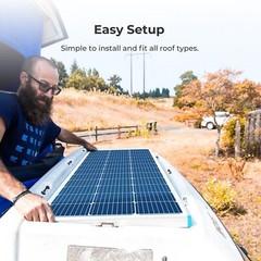 150 Watt Solar Panel Kit Charging 12V Power RV Home Boat Camp Off-Grid Battery