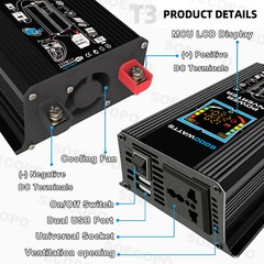 6000W Solar Generator 500W Panel 12V DC to 220V110V Inverter 100A ControllerNZ