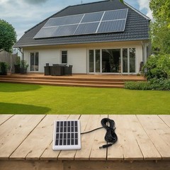 Solar Panel 5W 6V with 3 Meter Cable for Effective Outdoor Energy Supply
