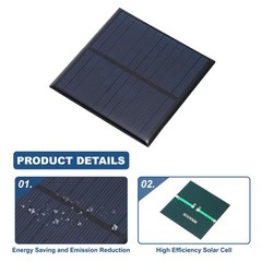 5Pcs 6V 0.75W 150mA Mini Solar Panels, Solar Photovoltaic Power Cells