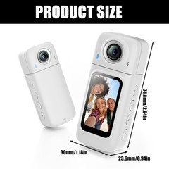 Portable 1080P Long Battery Life Lightweight Rotating Thumb Camera Recording