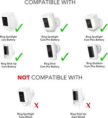 High-Efficiency Solar Panel 2-Pack for Ring Cameras – Continuous Charge
