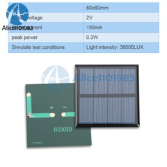 2V 150MA 3V 400MA Monocrystalline Solar Panel Module For DIY Motor Toy Lawn Lamp