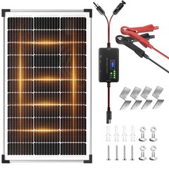 Voltset 100W 12V Solar Panel Kit with 20A Smart Charge Controller