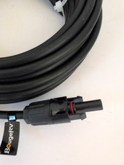 Solar Extension Cable 10 AWG 20ft Female Male Connector Adapter Kit