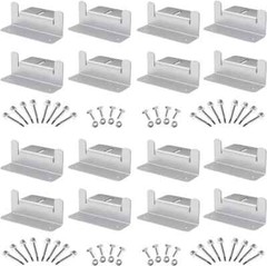 SUNMAK 16 Units per Set Solar Panel Mounting Z Brackets Solar Panel Mounting…