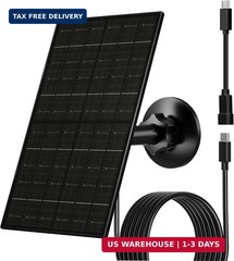 FUTUREZEN 6W Solar Panel for Security Camera Outdoor, 5V USB/USB-C Solar Charger
