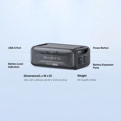 BLUETTI B300K 2764.8Wh Expandable Extra Battery for AC200L/AC300 for Road Trip