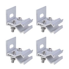 Aluminium Brackets for Solars Panel Fixation on Folded Sheet Metal Roofs