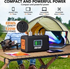 Lightweight 120W Portable Solar Power Station – Ideal for Camping and Emergency