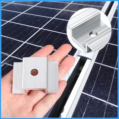 48 Pack Solar Panel Mid Clamps – 1.06″ Aluminum Mounting Brackets for Solar Pane