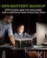 ALLPOWERS Portable Power Station R600, 299Wh Battery with 2x 600W (1200W)