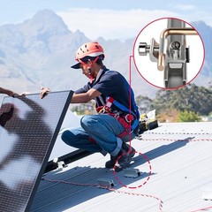 8 Pack Solar Panel Solar Panel Clamps Bonding Lug Solar Grounding Clip Mounti…