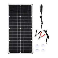 10W/20W/40W Flexible Solar Panel DC12-18V Waterproof Monocrystalline Solar Panel