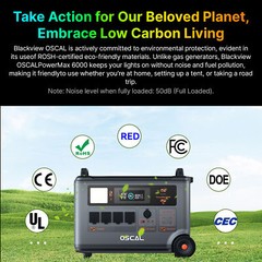 PowerMax 6000 Rugged Portable Power Station LiFePO4 Battery Solar Generator V1U4