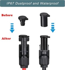 Flexible Silicone Solar Connector Caps, Rated – Ideal for All MC-4 Systems