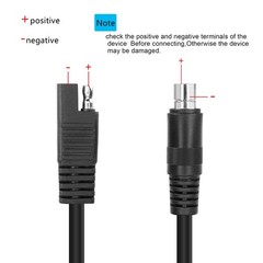 24V DC8mm to SAE Extension Cable DC 8.0mm x 2.0mm Male Plug to SAE Solar Adap…